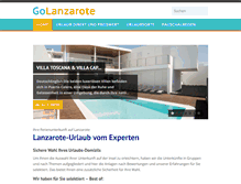 Tablet Screenshot of golanzarote.de